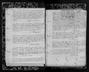 326 vues  - Registre paroissial. Baptêmes, mariages, séplutures (janvier 1704-septembre 1722) (ouvre la visionneuse)