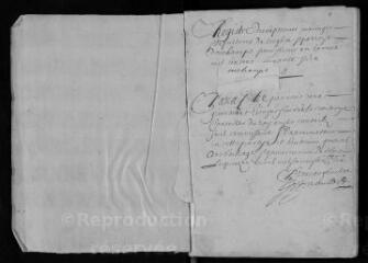 223 vues Registre paroissial. Baptêmes, mariages, sépultures (avril 1670-février 1693)