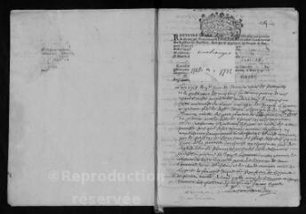 205 vues Registre paroissial. Baptêmes, mariages, sépultures (1713-juillet 1732)