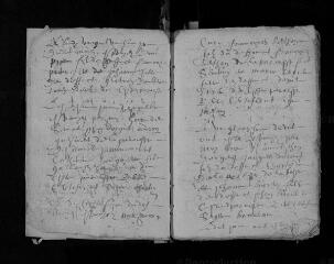 232 vues Registre paroissial. Baptêmes (1625-août 1644) ; mariages (1625-avril 1644) ; sépultures (août 1625-avril 1644)