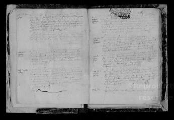 78 vues  - Registre paroissial. Baptêmes, mariages, sépultures (1713-novembre 1722) (ouvre la visionneuse)