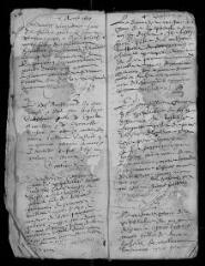 76 vues Registre paroissial. Baptêmes (avril 1627-août1637)