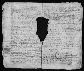 9 vues Registre paroissial. Baptêmes, mariages, sépultures (1675-janvier 1676)