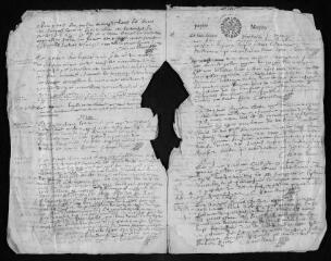 11 vues Registre paroissial. Baptêmes, mariages, sépultures (février 1676-juin 1677)