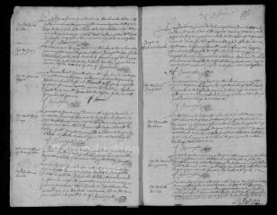 99 vues Registre paroissial. Baptêmes, mariages, sépultures (1670 - 1679)