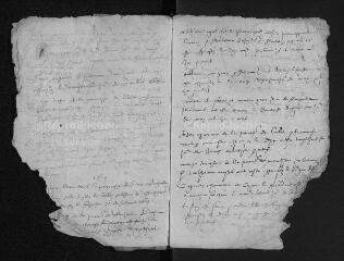 83 vues  - Registre paroissial. Baptêmes (avril 1605-janvier 1614) ; mariages (juillet 1606-juillet 1630) (ouvre la visionneuse)