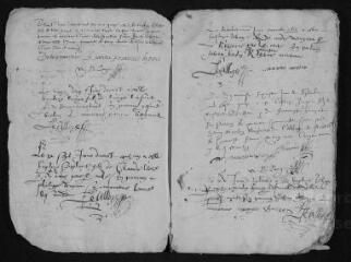 33 vues  - Registre paroissial. Baptêmes (février 1615-novembre 1620) (ouvre la visionneuse)