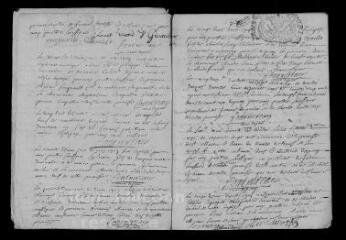 7 vues Registre paroissial. Baptêmes, mariages, sépultures (janvier-novembre 1705)