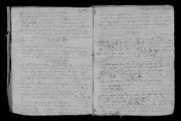 55 vues Registre paroissial. Baptêmes, mariages, sépultures (1719-février 1731)
