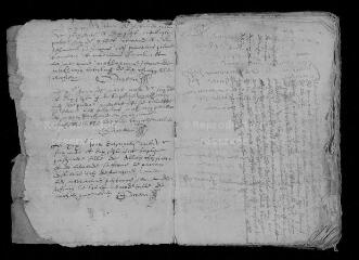 61 vues  - Registre paroissial. Baptêmes (octobre 1576-décembre 1617) (ouvre la visionneuse)