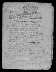 4 vues Registre paroissial. Baptêmes, mariages, sépultures (avril-décembre 1715)