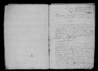 28 vues Registre paroissial. Baptêmes, mariages, sépultures (septembre 1721-juillet 1725)