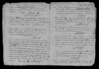 11 vues Registre paroissial. Baptêmes, mariages, sépultures (1691-1692) ; sépultures (mars 1693)