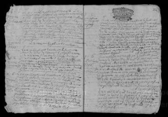 29 vues Registre paroissial. Baptêmes, mariages, sépultures (septembre 1730-novembre 1734).