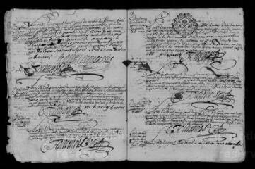 21 vues Registre paroissial. Baptêmes, mariages, sépultures (1733 ; 1735-1736) ; baptêmes, sépultures (1734)