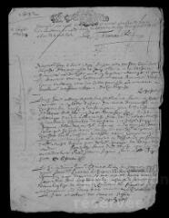 3 vues Registre paroissial. Baptêmes, mariages, sépultures (janvier-mai 1692)