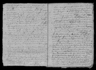 13 vues Registre paroissial. Baptêmes, mariages, sépultures(février 1727-février 1729)