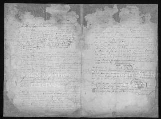 2 vues Registre paroissial. Baptêmes, mariages, sépultures (février-décembre 1707) ; baptêmes, sépultures (janvier-mai 1708)