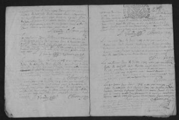9 vues Registre paroissial. Baptêmes, sépultures (février-décembre 1705) ; mariage (juillet 1706)