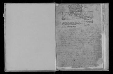 55 vues Registre paroissial. Sépulture (décembre 1712) ; baptêmes, mariages, sépultures (1713-1721)