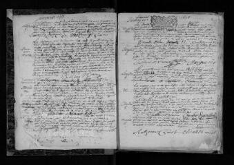 268 vues  - Registre paroissial. Baptêmes, mariages, sépultures (1698-novembre 1710) (ouvre la visionneuse)