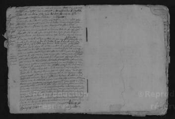 57 vues Registre paroissial. Baptêmes, mariages, sépultures (1735-1744)