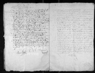 19 vues Registre paroissial. Mariages (juillet 1647-juillet 1656)