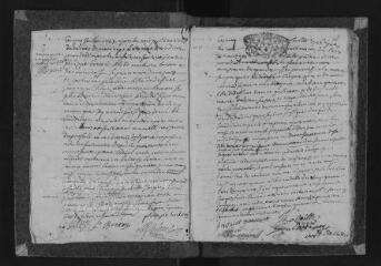 209 vues Registre paroissial. Baptêmes, mariages, sépultures (juillet 1723-décembre 1732) ; baptêmes, sépultures (janvier 1733)