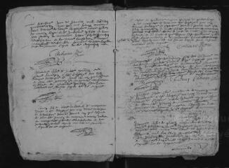 99 vues Registre paroissial. Baptêmes (1641-février 1650)