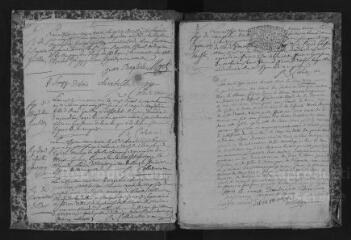 172 vues Registre paroissial. Baptêmes, mariages, sépultures (avril 1733-décembre 1742)