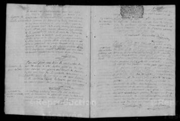 158 vues Registre paroissial. Baptêmes, mariages, sépultures (1703-avril 1723)