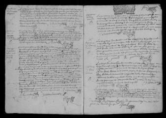 7 vues Registre paroissial. Baptêmes, mariages, sépultures (avril-novembre 1699)