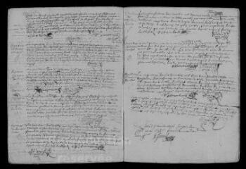 7 vues  - Registre paroissial. Sépulture (décembre 1699) ; baptêmes, mariages, sépultures (1700) (ouvre la visionneuse)