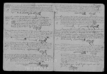 7 vues  - Registre paroissial. Baptêmes, mariages, sépultures (février-novembre 1701) (ouvre la visionneuse)