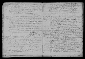 7 vues Registre paroissial. Baptêmes, mariages, sépultures (janvier-novembre 1741)