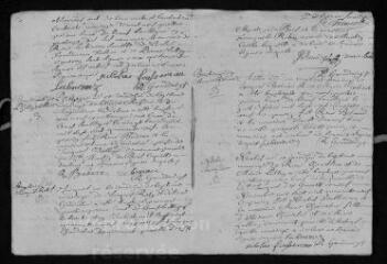 7 vues Registre paroissial. Baptêmes, mariages (juillet-novembre 1749)
