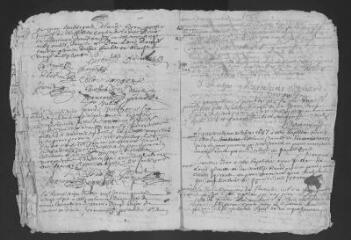 10 vues  - Registre paroissial. Baptêmes, mariages, sépultures (septembre 1686-avril 1690) (ouvre la visionneuse)