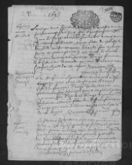 4 vues  - Registre paroissial. Baptêmes, mariages, sépultures (septembre-décembre 1693) (ouvre la visionneuse)
