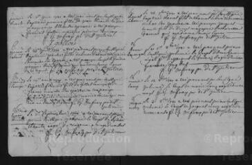 7 vues  - Registre paroissial. Baptêmes, mariages, sépultures (janvier-octobre 1721) (ouvre la visionneuse)