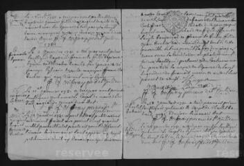 9 vues Registre paroissial. Baptêmes, sépultures (février-décembre 1730) ; baptêmes, mariages, sépultures (1731)