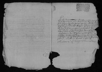 5 vues  - Registre paroissial. Baptêmes, mariages, sépultures (janvier-octobre 1699) (ouvre la visionneuse)