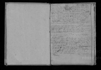 45 vues Registre paroissial. Baptêmes, mariages, sépultures (juillet 1682-décembre 1690) ; mariages, sépultures (janvier-février 1691)