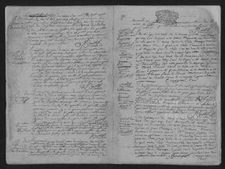 24 vues Registre paroissial. Baptêmes, mariages, sépultures (1736-janvier 1738)