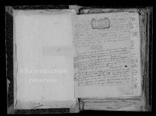252 vues Registre paroissial. Baptêmes, mariages, sépultures (1706-mars 1717)