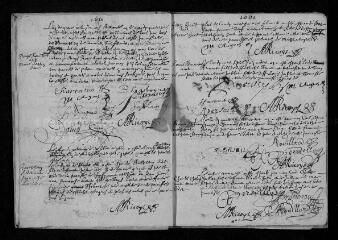 42 vues Registre paroissial. Mariages (1661-janvier 1680)