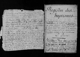 45 vues Registre paroissial. Baptêmes, mariages, sépultures (juin 1688-février 1692)