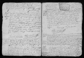 9 vues Registre paroissial. Baptêmes, mariages, sépultures (avril 1723-février 1724)