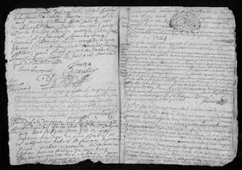 10 vues Registre paroissial. Baptêmes, mariages, sépultures (mars-décembre 1724)