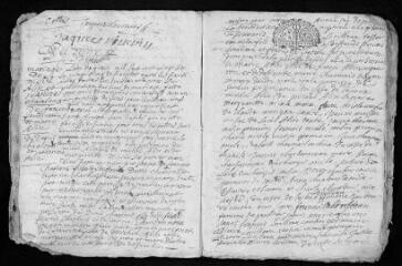 20 vues Registre paroissial. Baptêmes, mariages, sépultures (février 1726-février 1727)