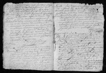 7 vues Registre paroissial. Sépultures (décembre 1728) ; baptêmes, mariages, sépultures (janvier-avril 1729)